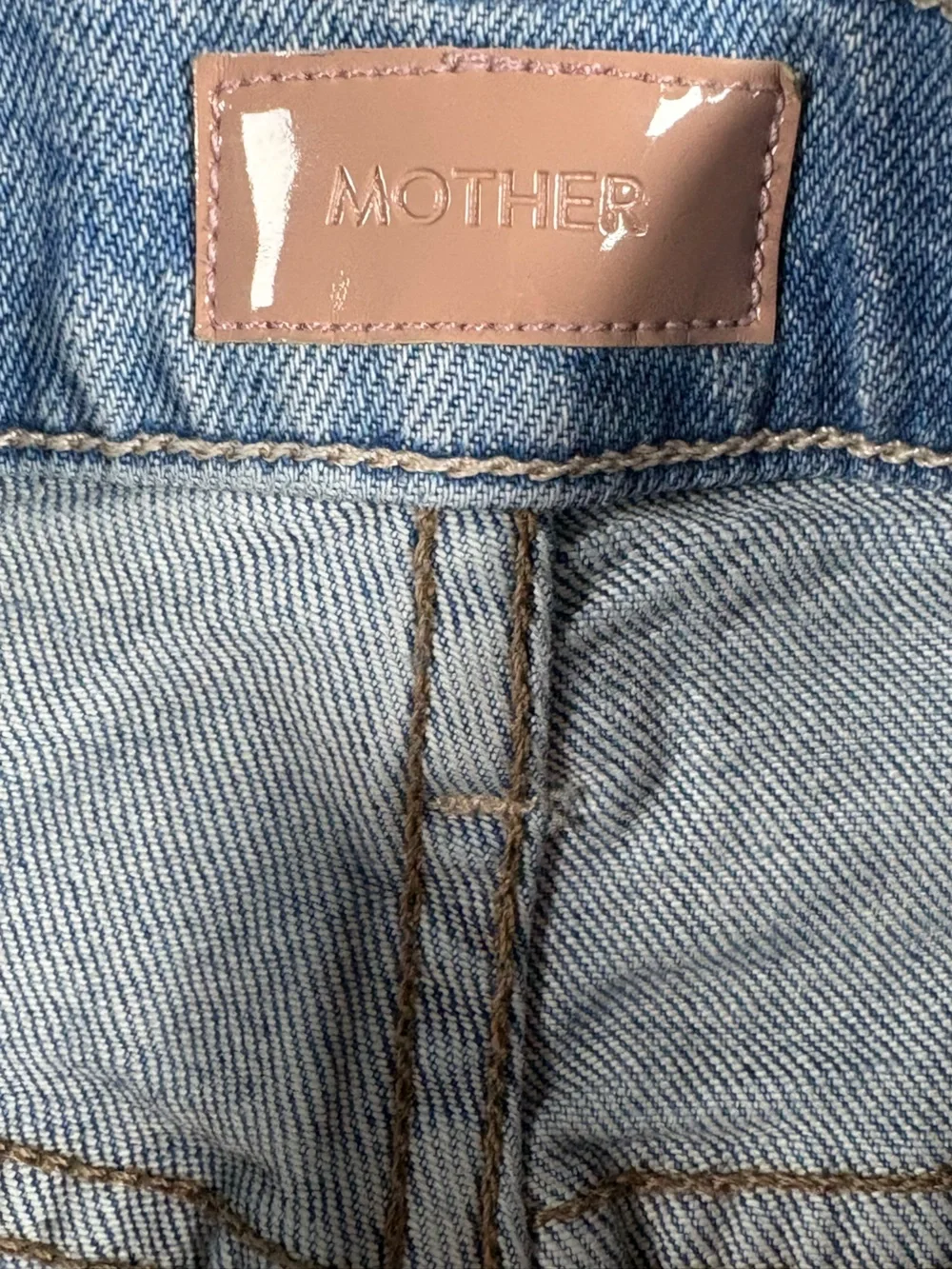 Mother Denim The Insider Sneak Fray Denim Jeans High Rise Straight Leg Size 28 - Picture 6 of 12